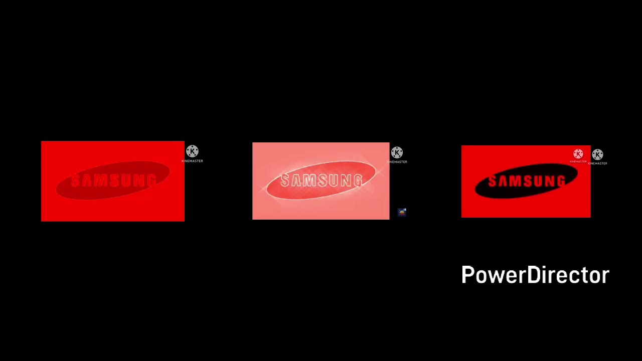 SAMSUNG LOGO HISTORY IN RED MAJOR AND RED POWER AND RED OUT