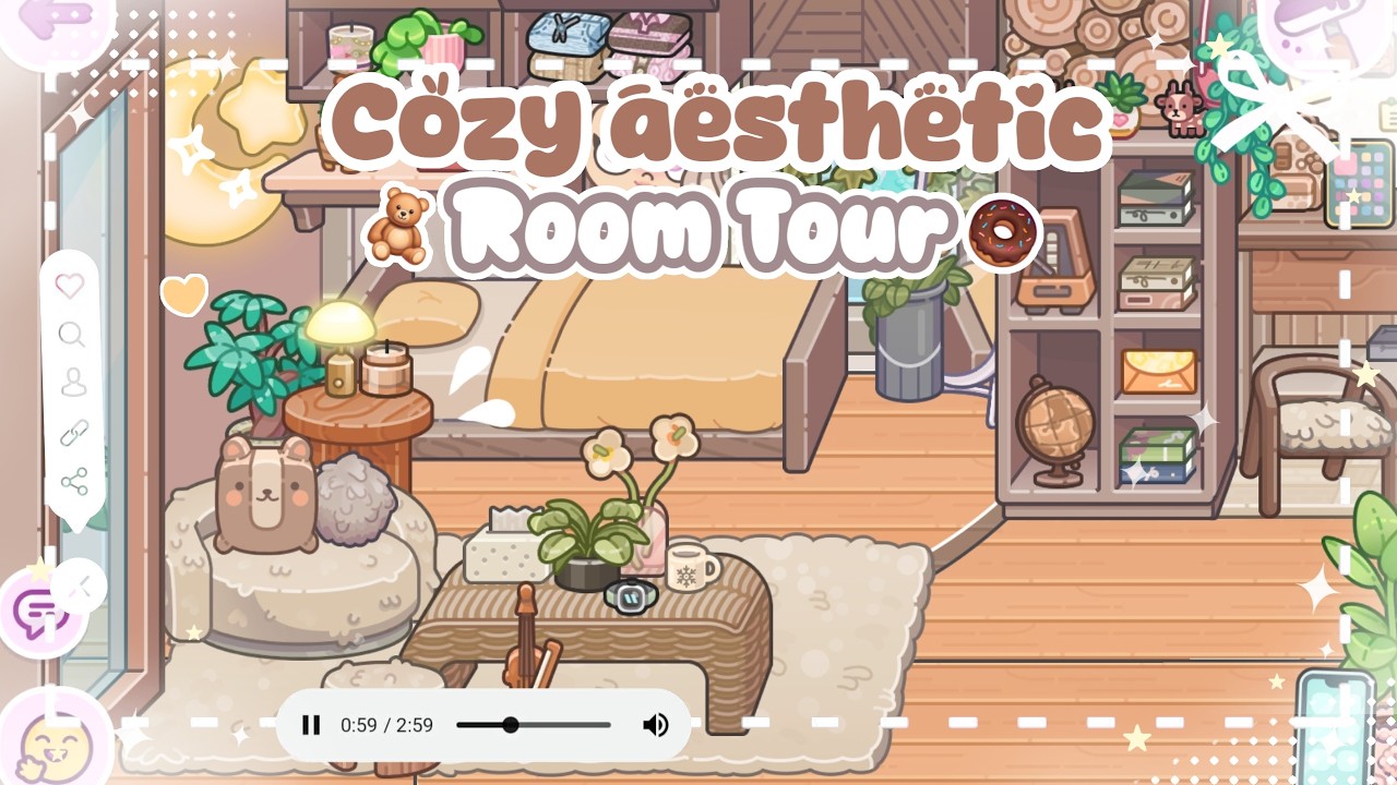 Tour Cozy Brown Room Decor 🧸🍩|| avatar world decor || decorate room design in avatar world
