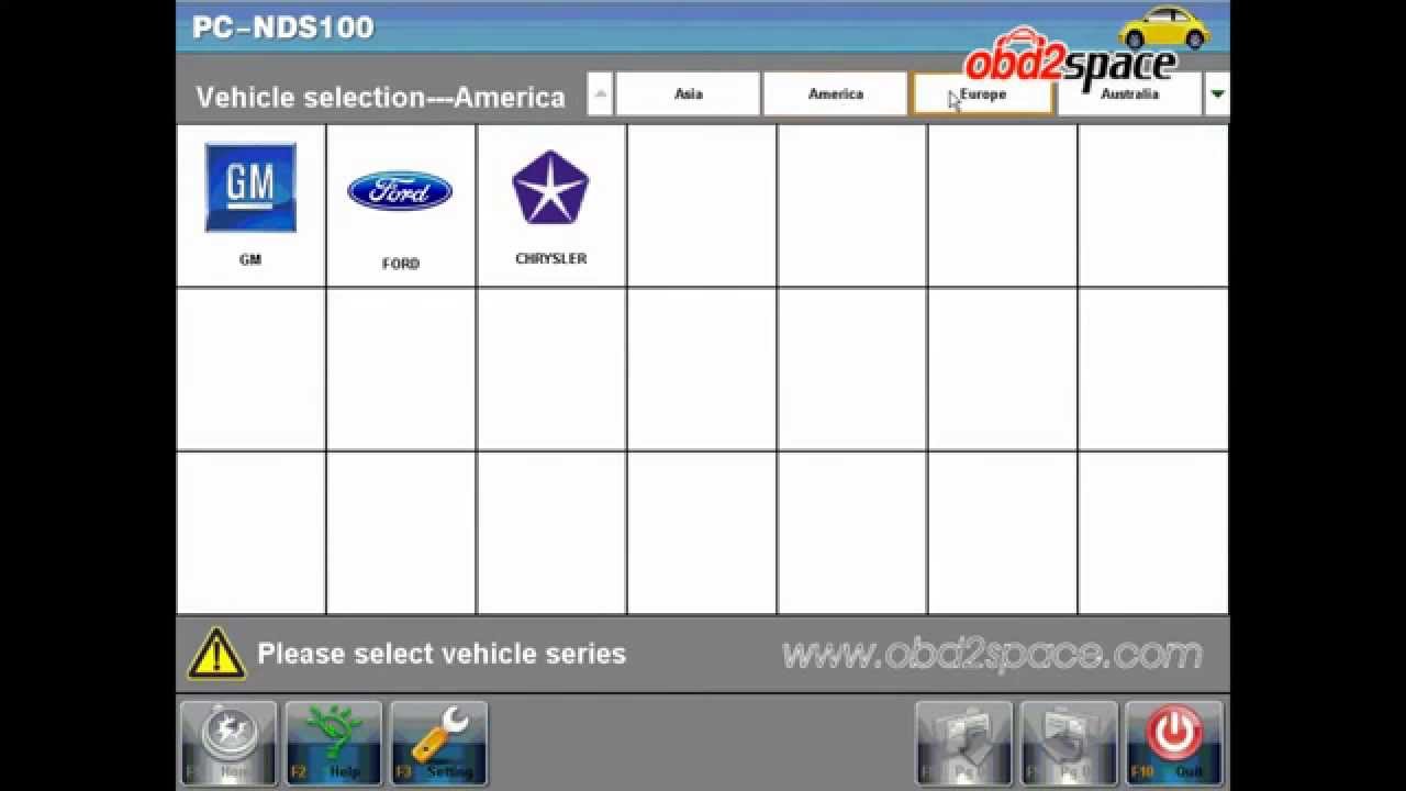 VCS Vehicle Communication Scanner Interface OBD2 Software Demo