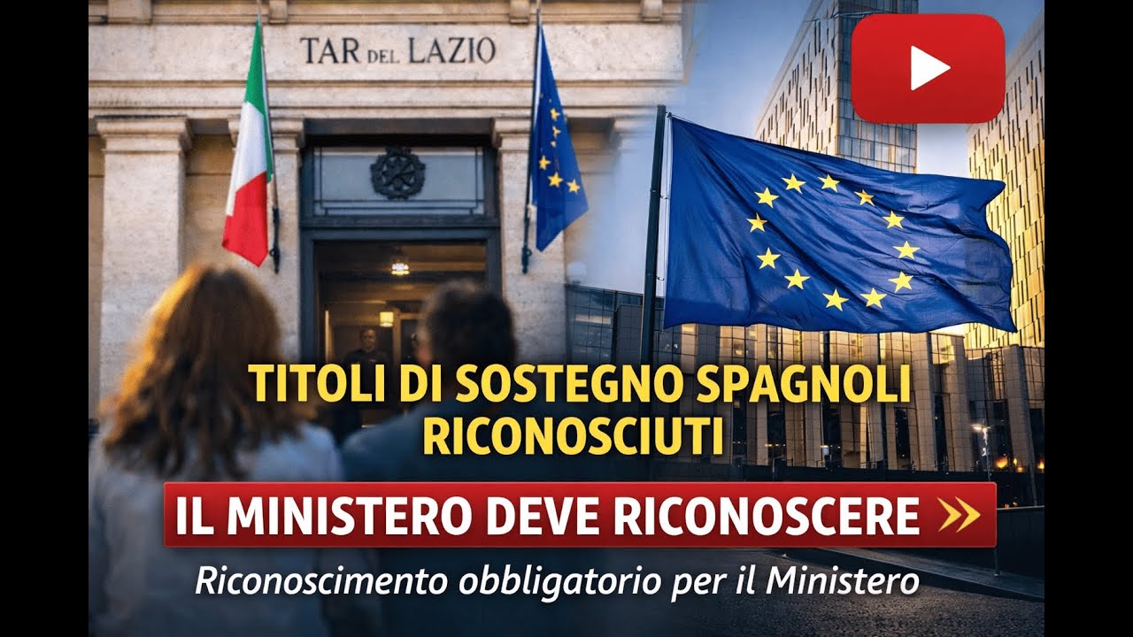 Titoli di sostegno dalla Spagna | Riconoscimento finalmente valido?