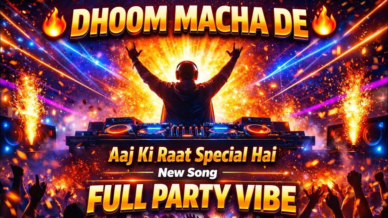 DHOOM MACHA DE 🔥 | Full Party Vibe | Aaj Ki Raat Special Hai | New Hindi EDM Song 2026