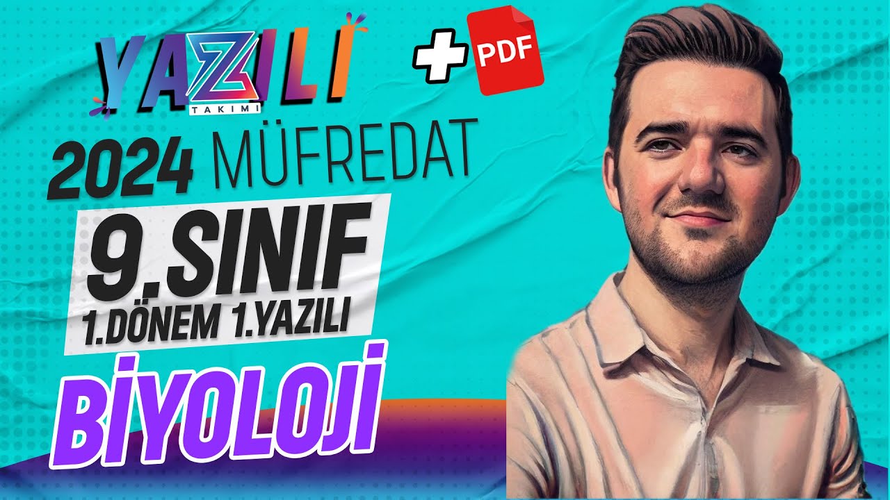 9.sınıf biyoloji 1.dönem 1.yazılı Sınavı | 2023-2024 Güncel Yazılı Formatı Senaryo 📂 PDF