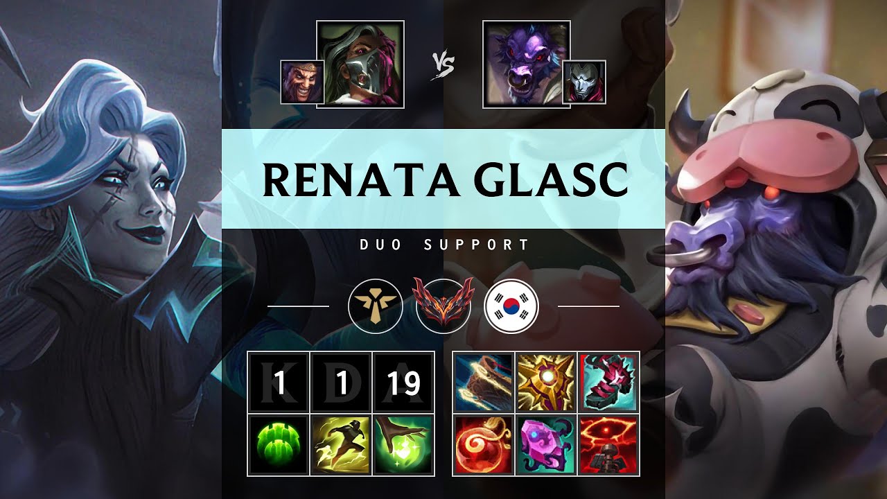 Renata Glasc Support vs Alistar - KR Grandmaster Patch 25.S1.1