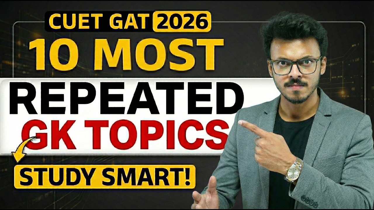 Top 10 Most Important GK Topics | CUET 2026 | By Harsh Soni