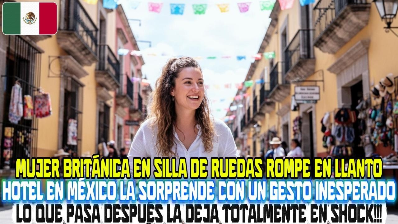 Mujer británica en silla de ruedas llora tras gesto inesperado en hotel de México!