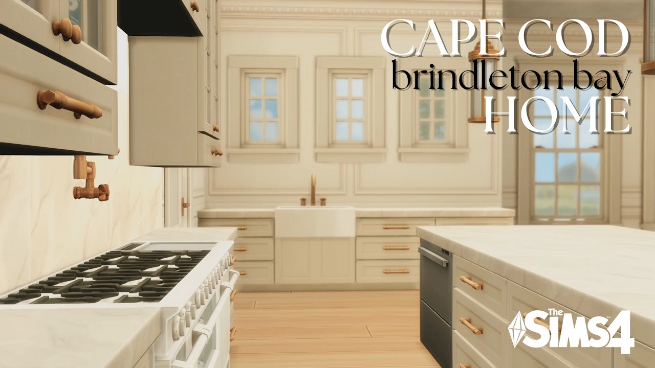 Cape Cod Home in Brindleton Bay | Sims 4 Speed Build