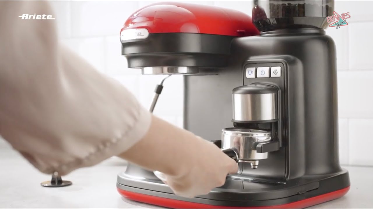 Ariete Retro Moderna Espresso Machine with Grinder - Fifties Store