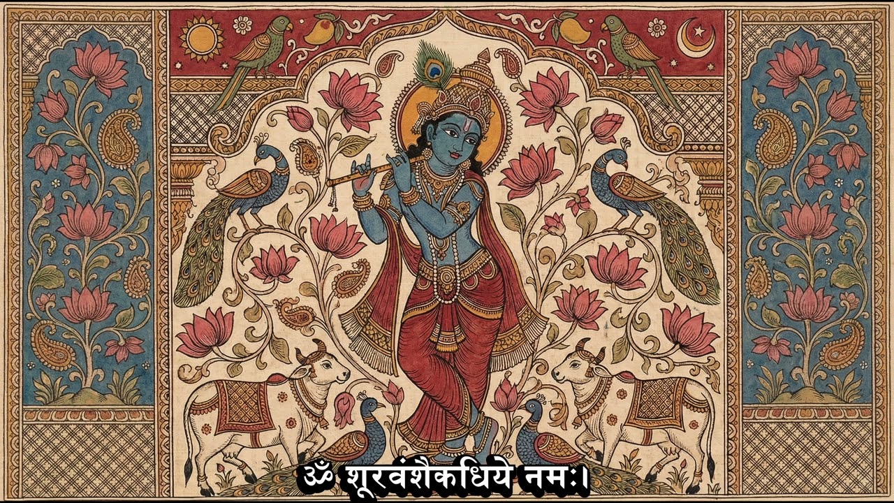 ॐ शूरवंशैकधिये नमः। | Shri Krishna Mantra | One Hour Divine Chanting | Royal Krishna