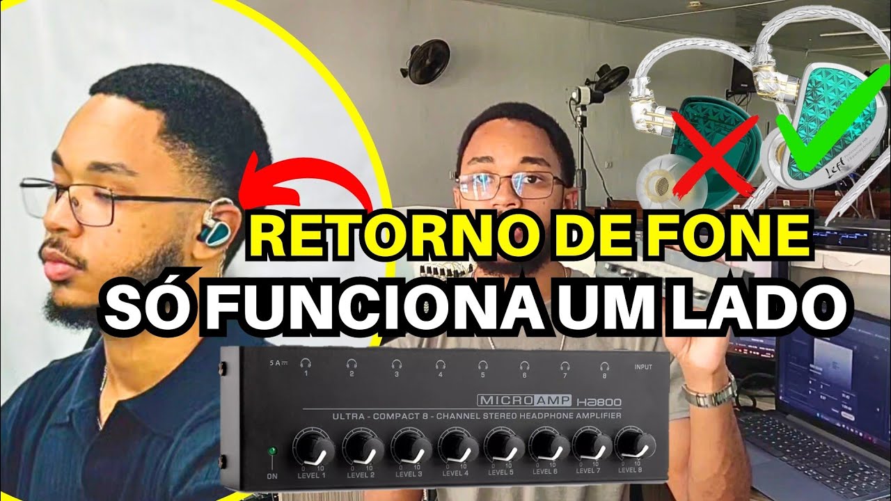 #47 retorno de fone só sai som de um lado? como resolver