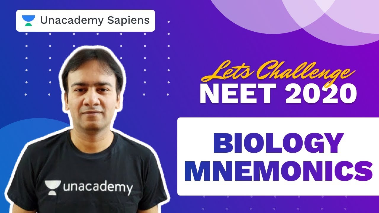 Biology Mnemonics | Let's Challenge NEET 2020 | R K Sir | Unacademy Sapiens
