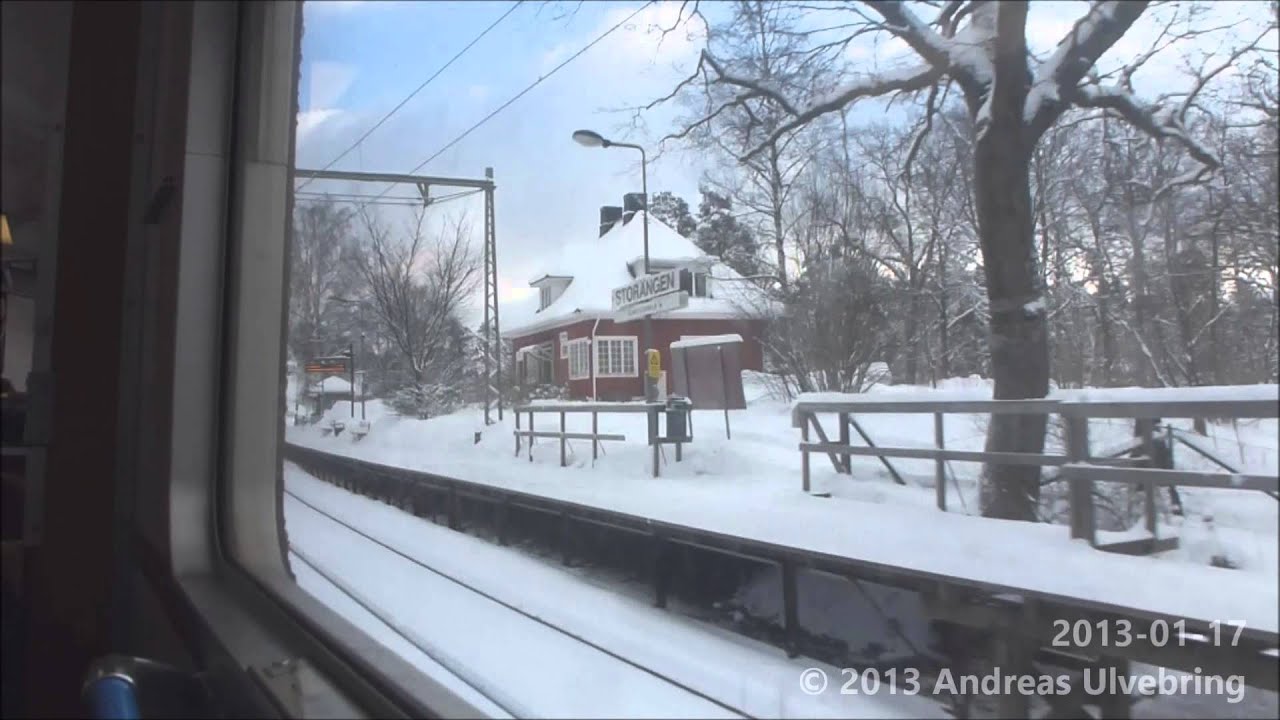 Saltsjöbanan C10-C11 Train ride Slussen-Saltsjöbaden + The Accident footage
