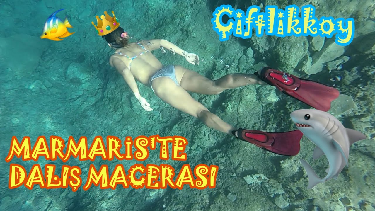 Marmaris Su Altı Dalış Macerası | Açık Su Serbest Stil Yüzme | Çiftlik Koyu|Gebekse Koyu||Dilan Acar