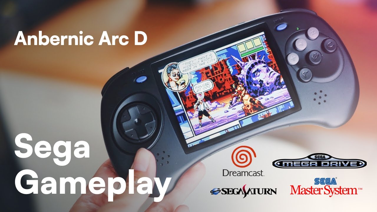 Anbernic Arc D Sega Gameplay - Master System Mega Drive Dreamcast Saturn