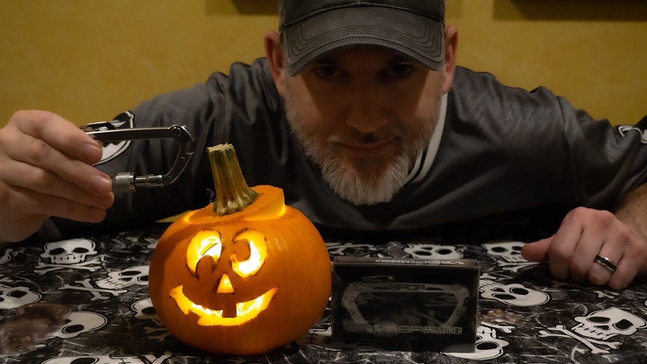 Carving A Pumpkin With A Carabiner! Yes a Carabiner from GPCA.