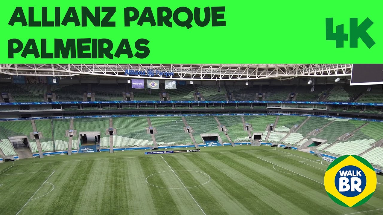ALLIANZ PARQUE TOUR - PALMEIRAS - SP - Caminhando - Walking - 4K 60fps - Áudio Binaural