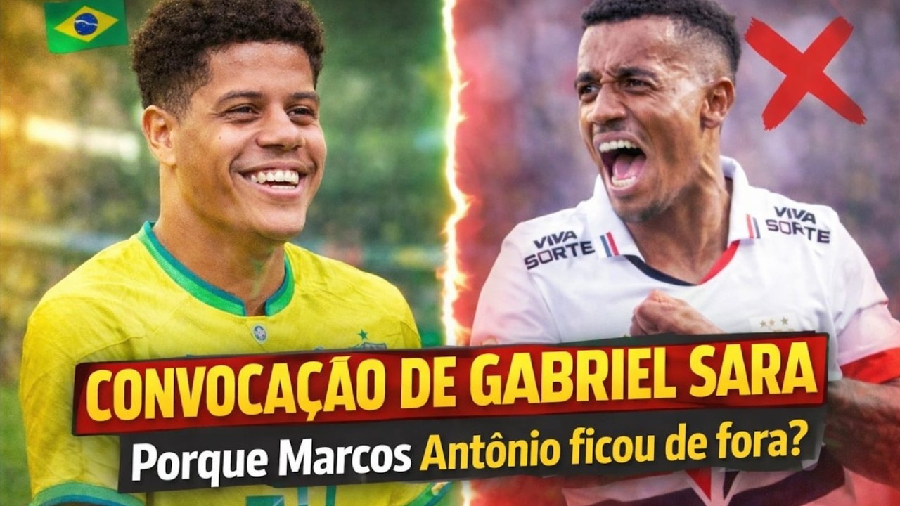 SURPRESA NA SELEÇÃO! Gabriel Sara É CONVOCADO!