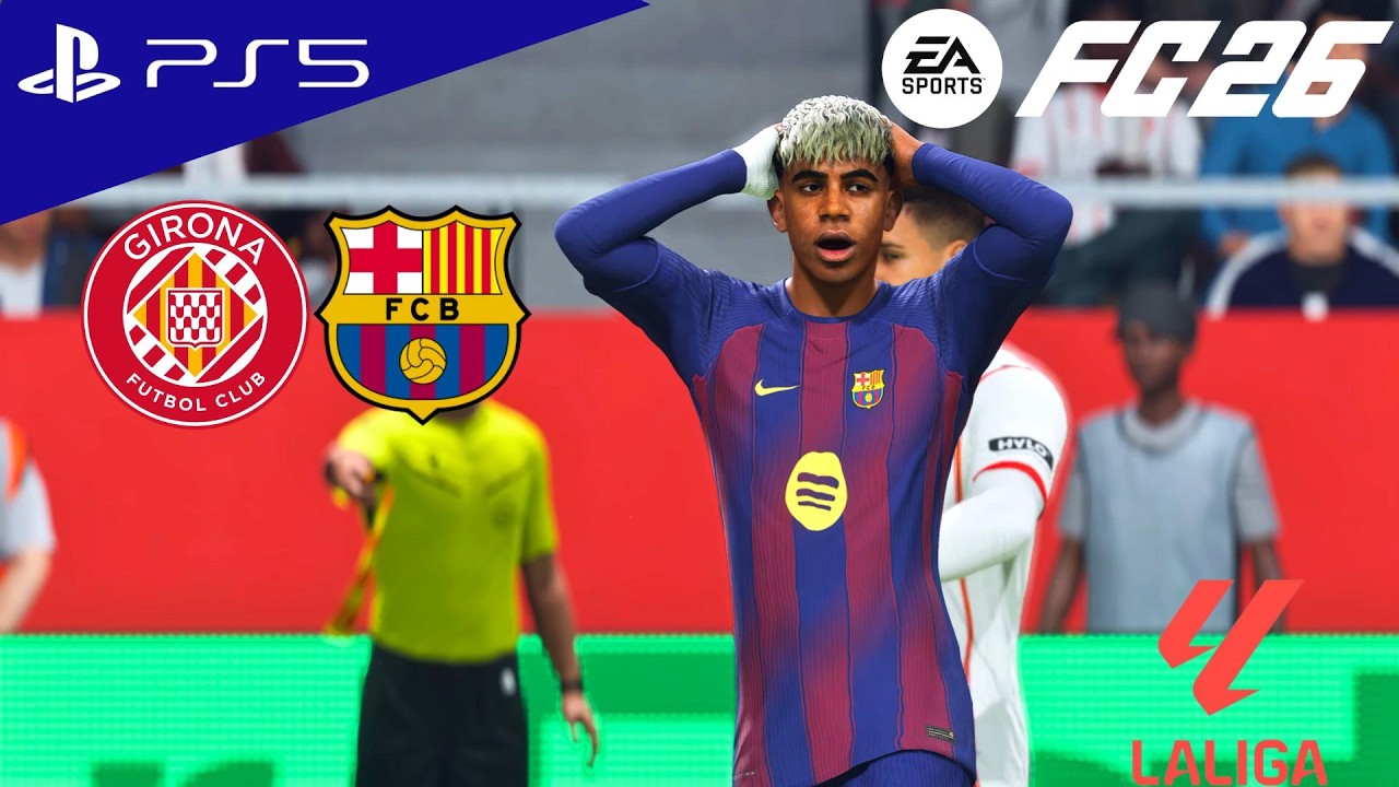 FC 26 - Girona vs. Barcelona - La Liga 25/26 Full Match | PS5 [4K60 FPS]