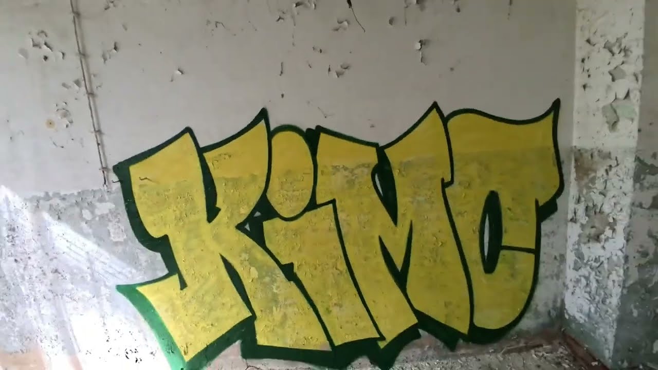Graffiti bombing  - in a lost place