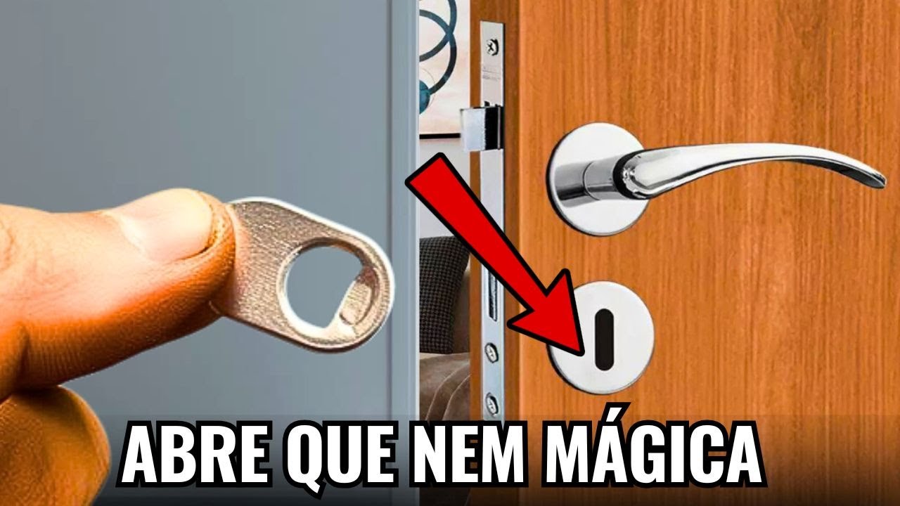 Como Abrir Qualquer Porta  Quarto Sem Usar Chave