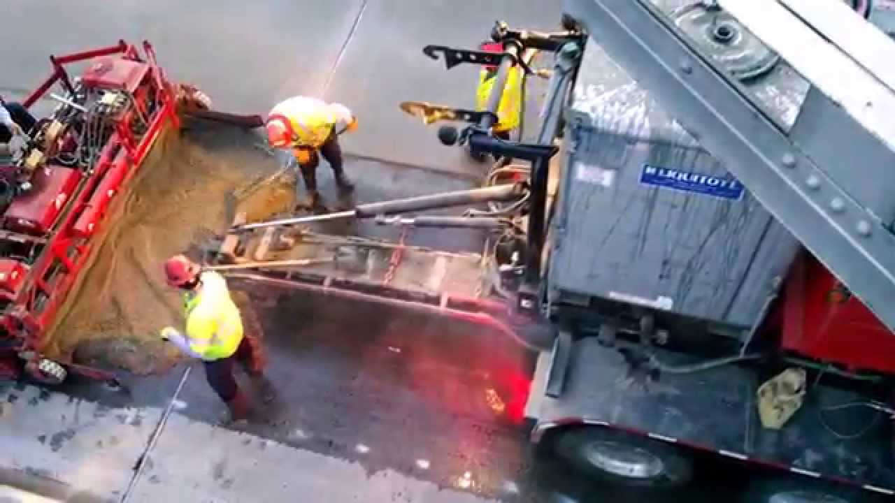Applying Polyester Road Coating To 3 Mile Slough Drawbridge