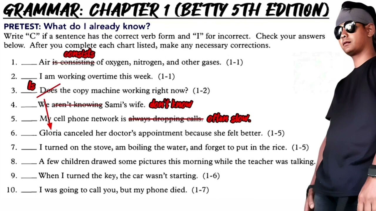 Grammar Betty (Part 1) Betty S Azar | Understanding & Using English Grammar | 5th Edition