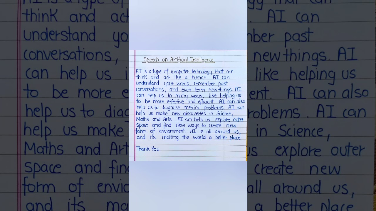 Speech on Artificial intelligence ✅#speechonAI#speech #speechesinenglish#shorts #short #shortvideo