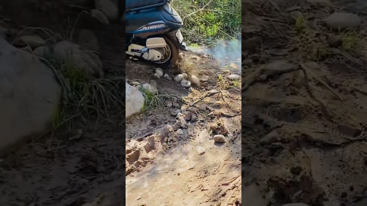 Access 125 off roading #offroad #offroading  #himachalpradesh