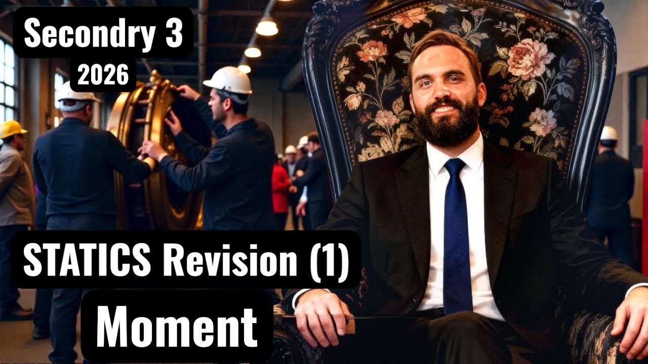 Secondry 3 - Statics Unit 1- Moment -أقوى مراجعة وحل مسائل لتالتة ثانوي  2026