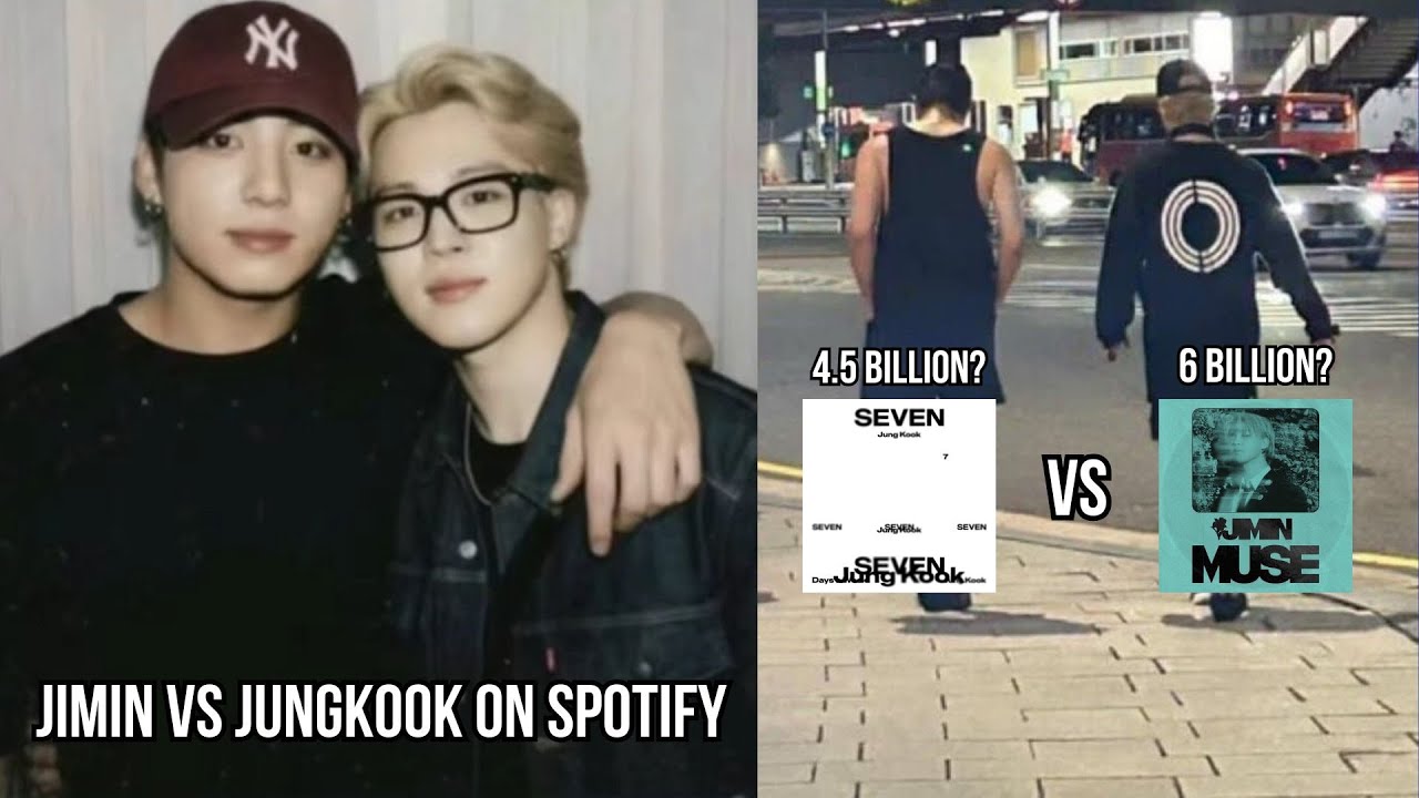 Момент от Jikook! Чимин из BTS продолжает опережать Чонгука по количеству прослушиваний на Spotify!