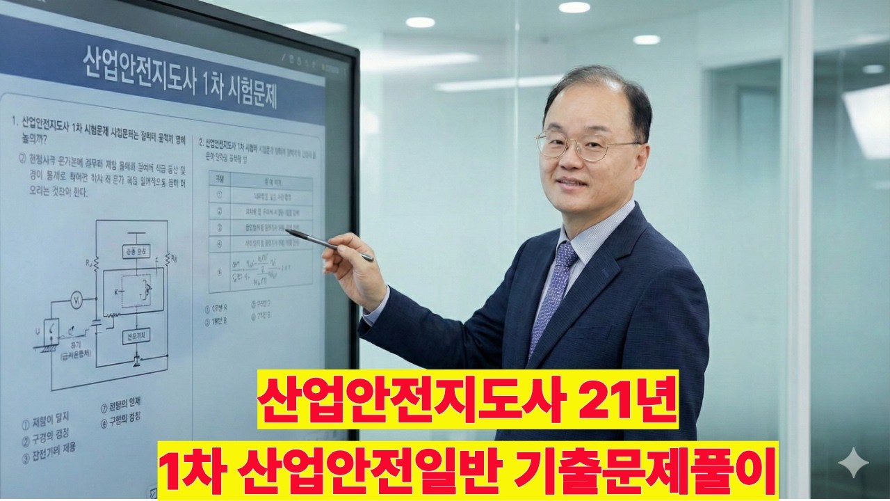 산업안전지도사 1차 2과목 산업안전일반 기출문제 완벽 해설 (2021년 26번~50번)