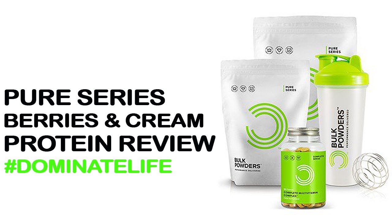 Bulk Powders Pure Whey Protein Review - Berries and Cream Flavor | Bulk Powders Pure Series