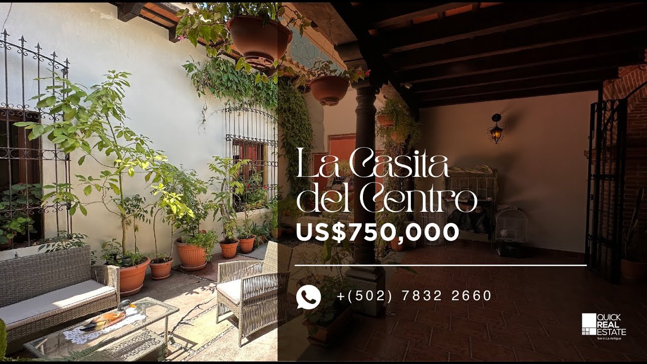 Casa en Venta en Antigua Guatemala a 4 cuadras del Parque Central CV114