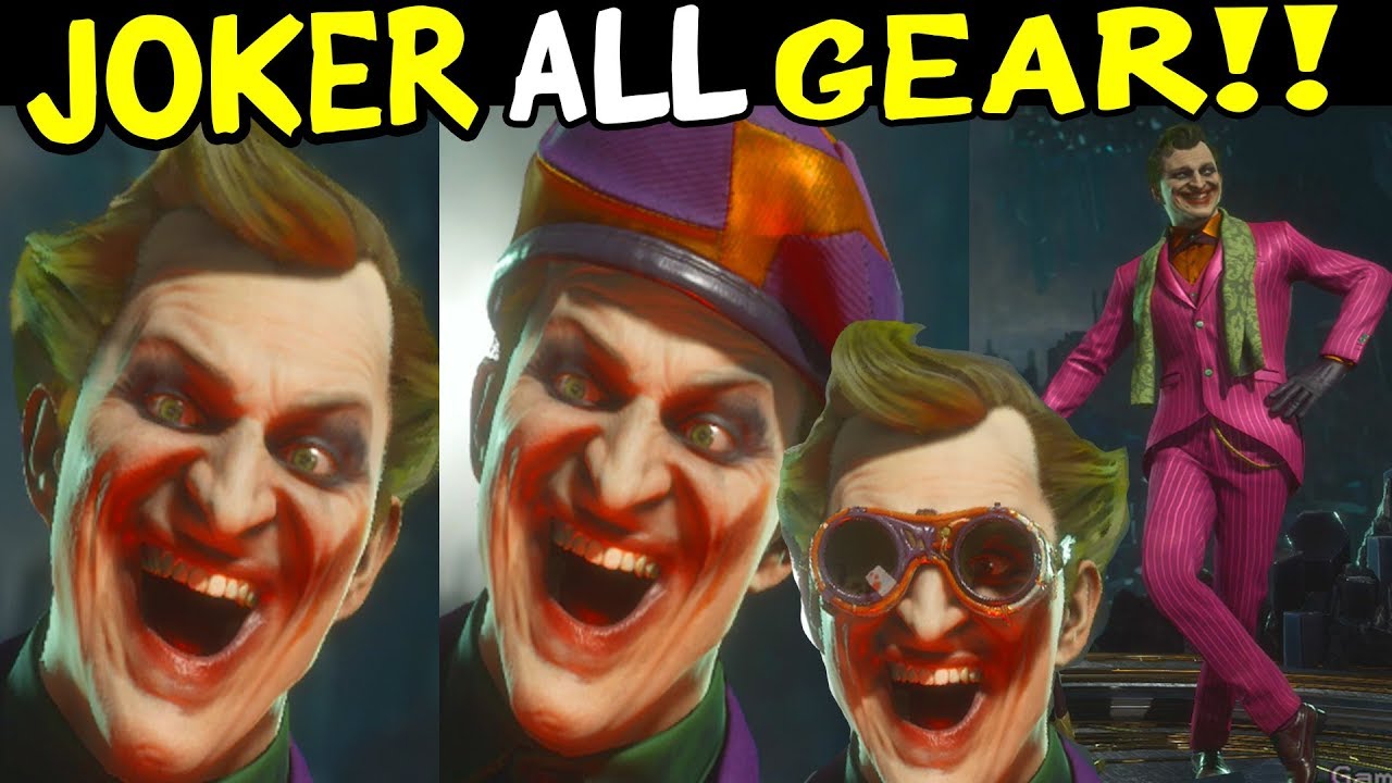 MK11 - Joker All Gear Kosmetics Outfits & All Intros Outros Mortal kombat 11 Joker DLC