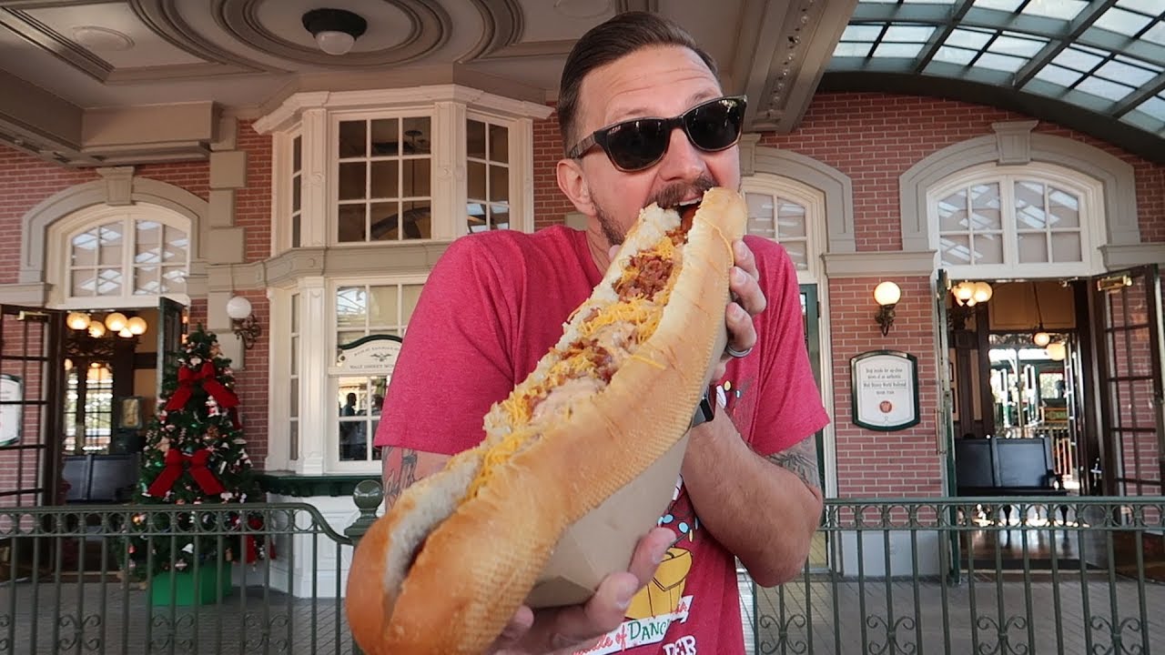 A Disney World Christmas Food Challenge! | 12 Days of Christmas Hot Dogs Extravaganza!