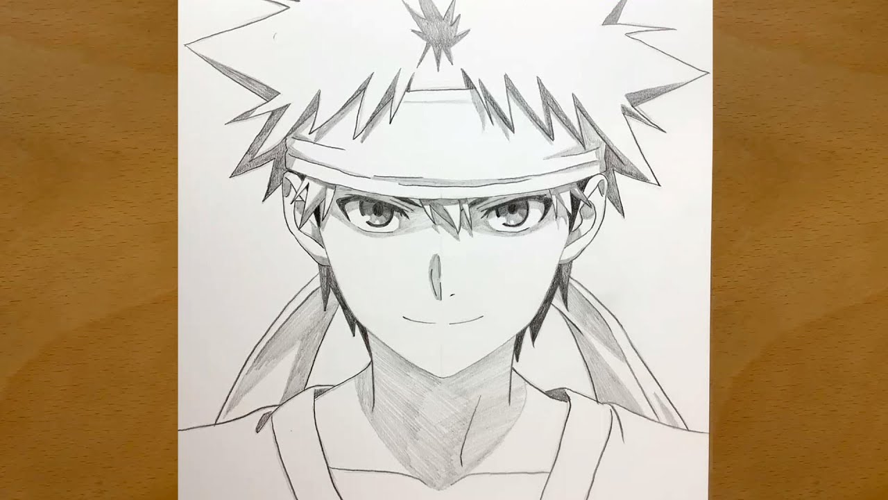 Anime drawing | How to draw Soma Yukihira from Shokugeki no Soma | step by step | Draw anime
