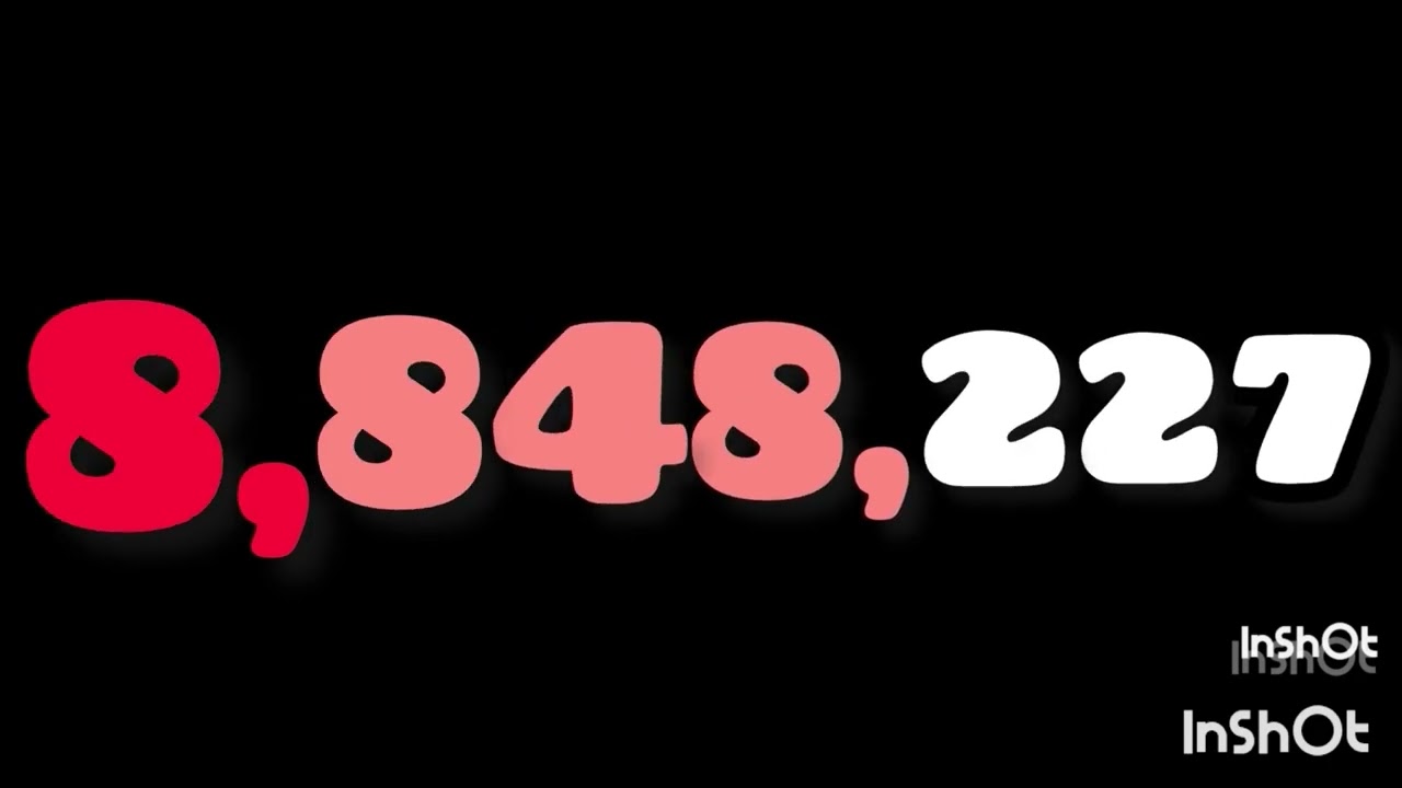 0 to trillion with sound 3/1000 millillion