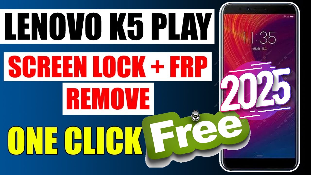 Lenovo K5 Play L38011 FRP & Factory Reset | Pattern & Pin Unlock Free Tool 2025 New Method