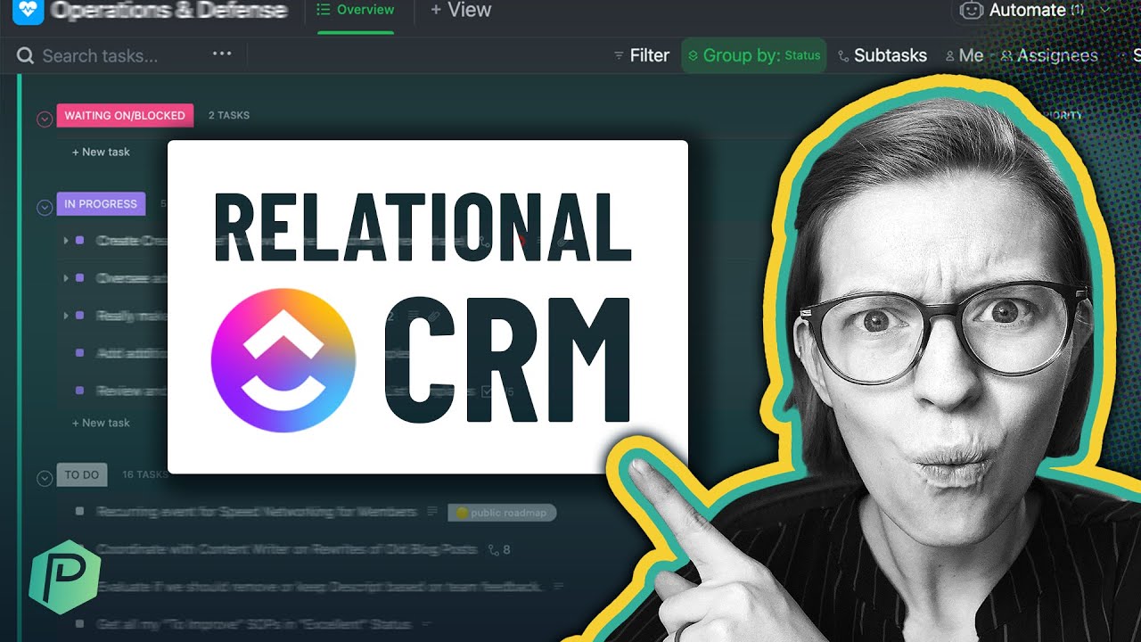 Создание ClickUp CRM | Учебное пособие по взаимосвязям и агрегации данных