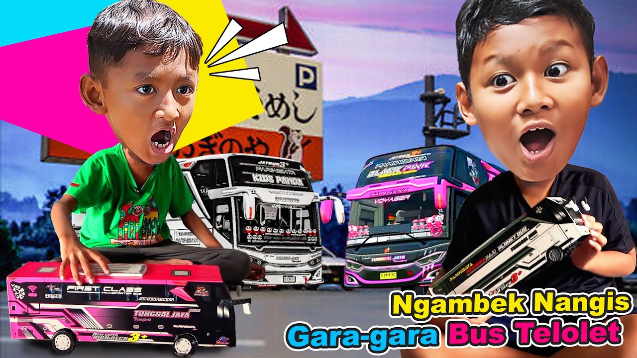 Praya Pringga Rebutan BUS Telolet Basuri Sampe Ribut🔥 Aduh Mama Galak