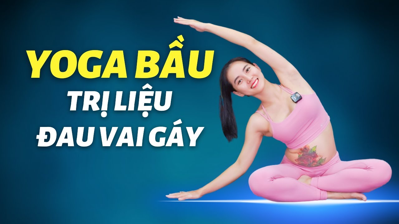 Yoga bầu giảm đau Vai gáy nhanh chóng ngay trên giường | Cô Na Yoga