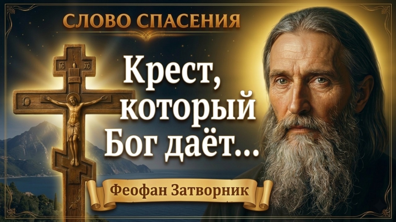Феофан Затворник о несении креста. Часть 2 — Почему Бог даёт крест? | Слово Спасения #КРЕСТ #вера