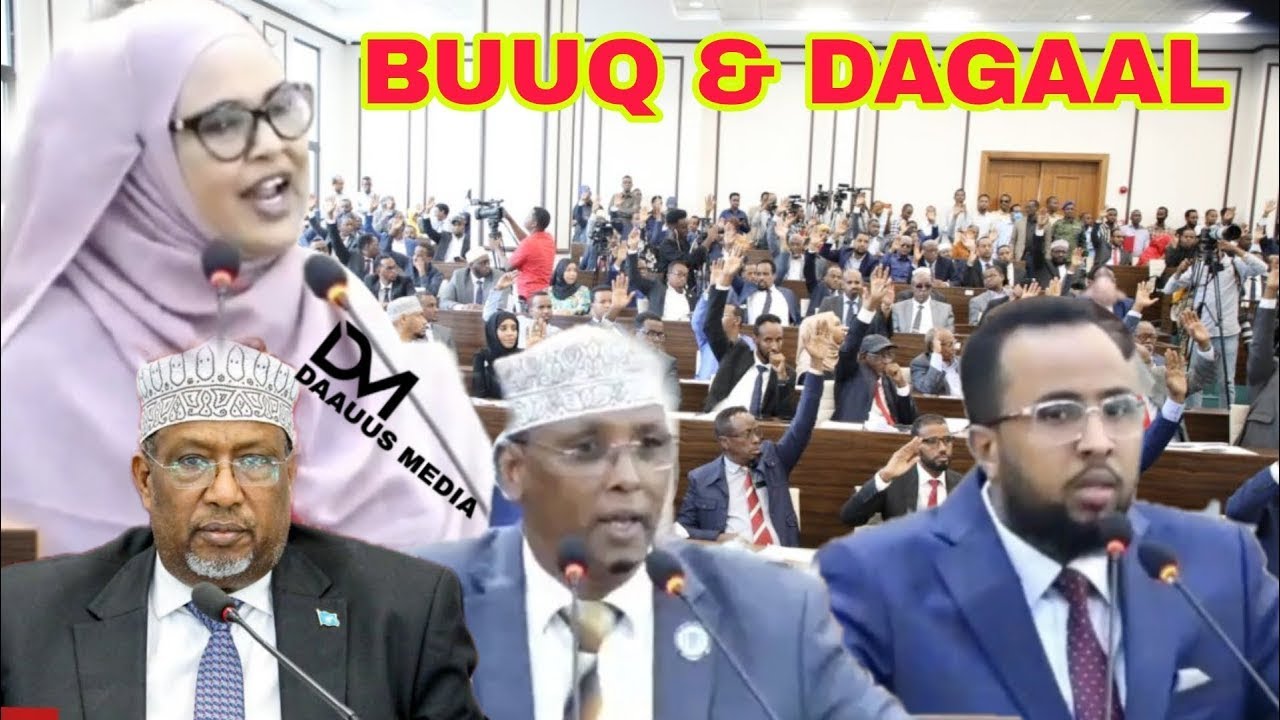 TOOS: Dood Adag Baarlamaanka oo wasiirka Maaliyada weydiiye lacagta dhulalalka lagu gaday