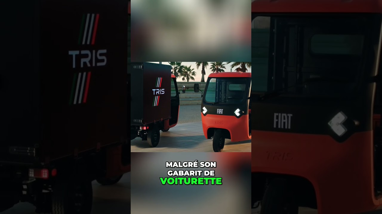 🛺 Fiat ressuscite une voiture &agrave; 3 roues mythique : la Piaggio Ape !  #automobile