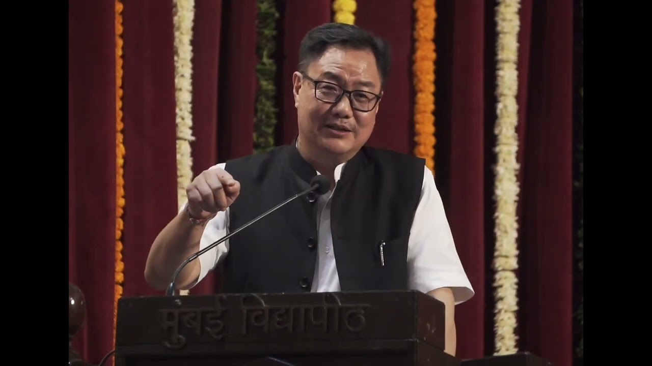 Union Minister of Parliamentary Affairs and Minority Affairs Kiren Rijiju at University of Mumbai
