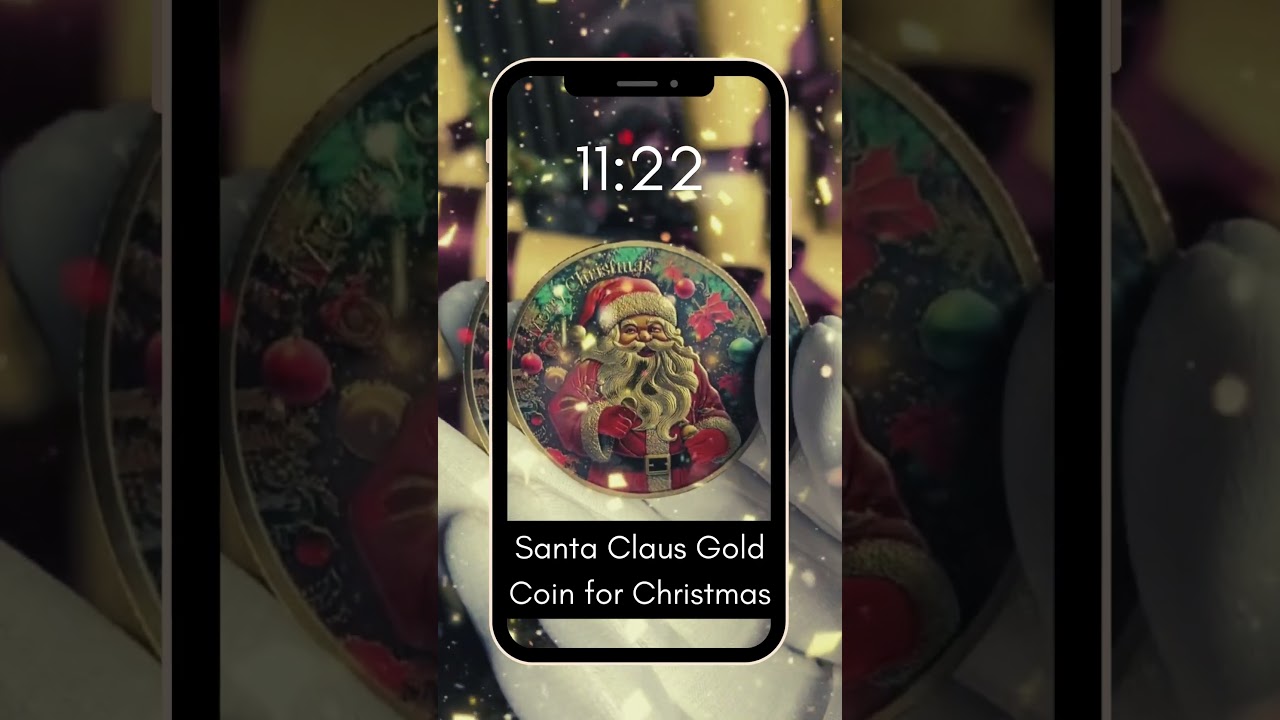 💎 Joyful Holiday: Santa Claus Gold Coin for Christmas Gifting! #Coinusmint #Merry #Christmas #Santa