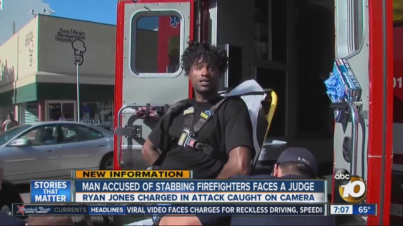 Man accused of stabbing firefighters faces a judge