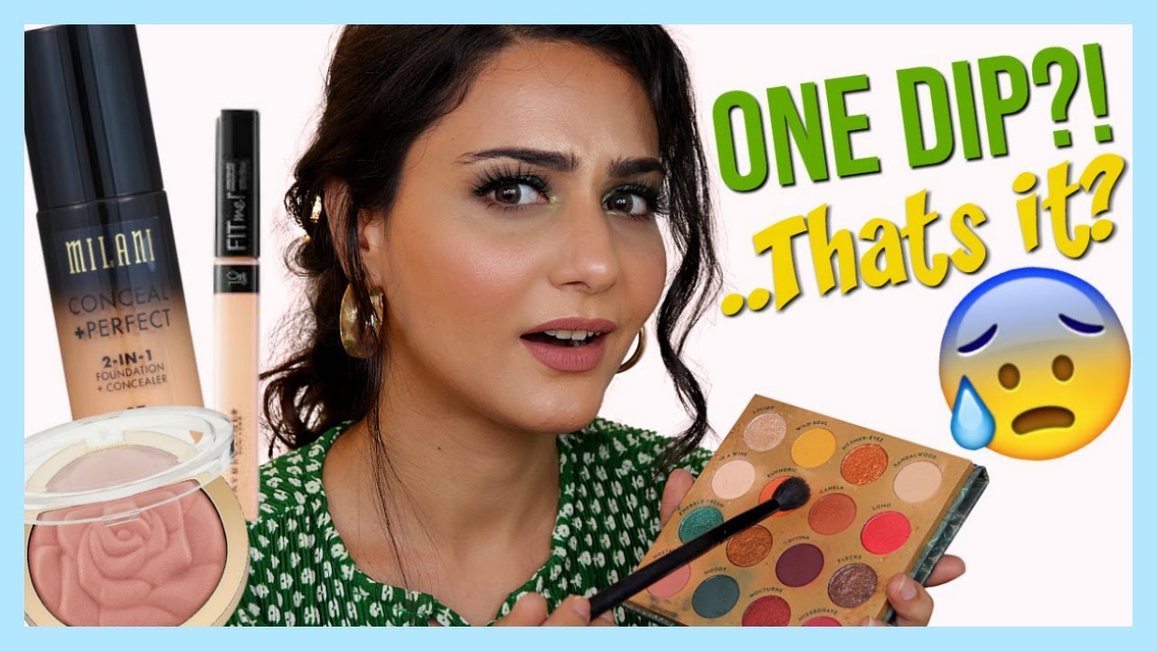 ONE DIP MAKEUP CHALLENGE! FULL FACE GLAM ??? | SIMMY GORAYA