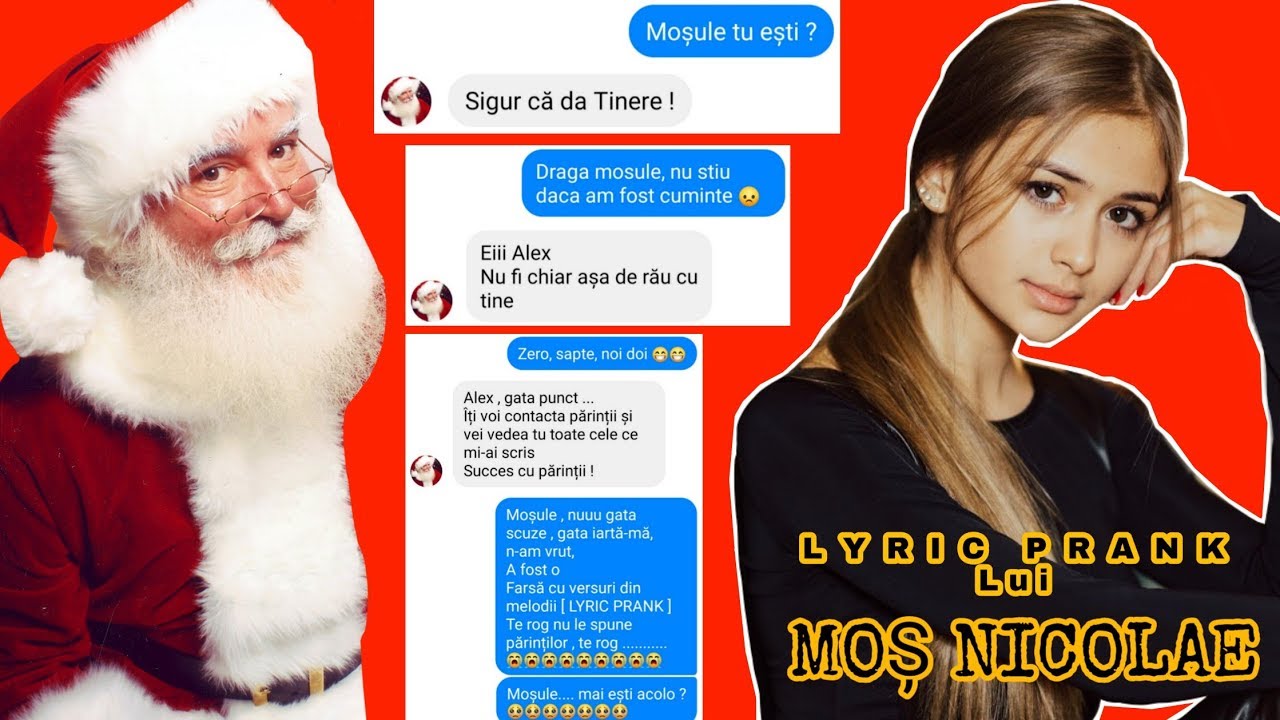 FARSA LUI MOȘ NICOLAE CU VERSURI DIN MELODII [ LYRIC PRANK ]