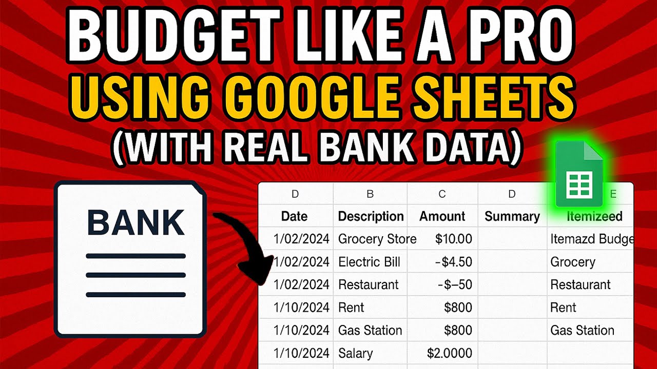 DIY Accounting Turn Bank Statements into Budget Reports {S2T}