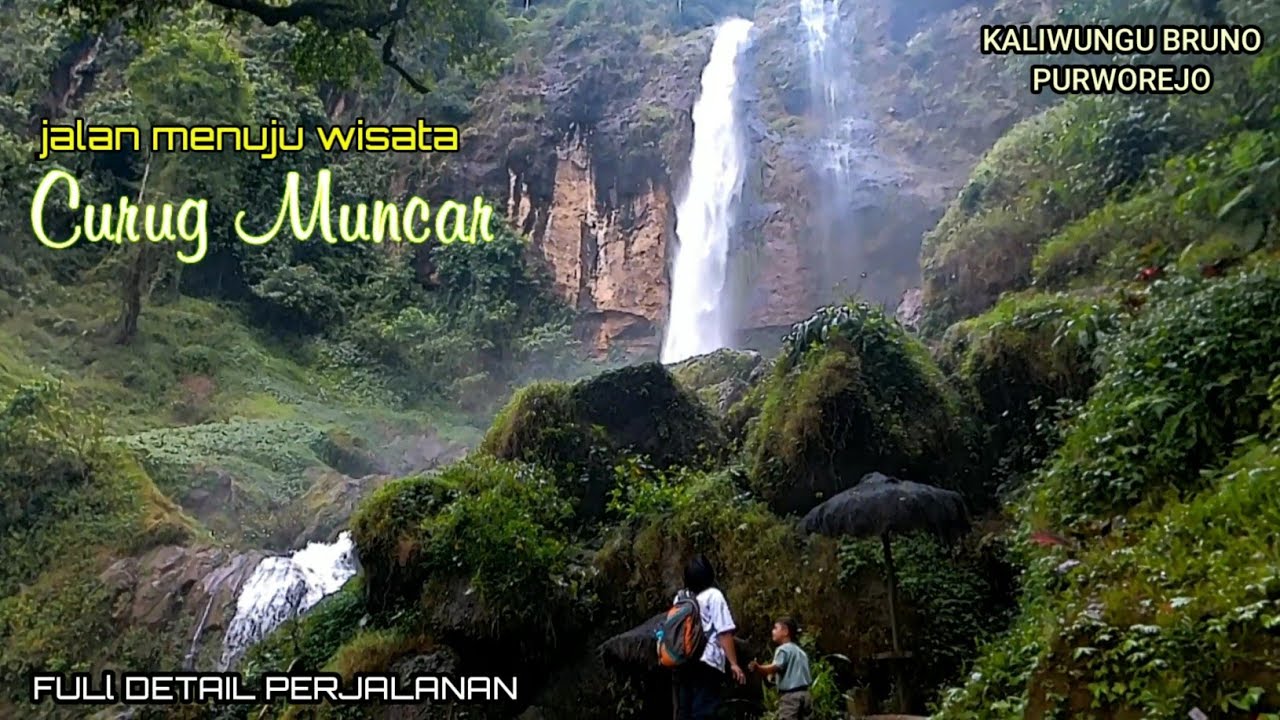 Jalan menuju curug Muncar Purworejo